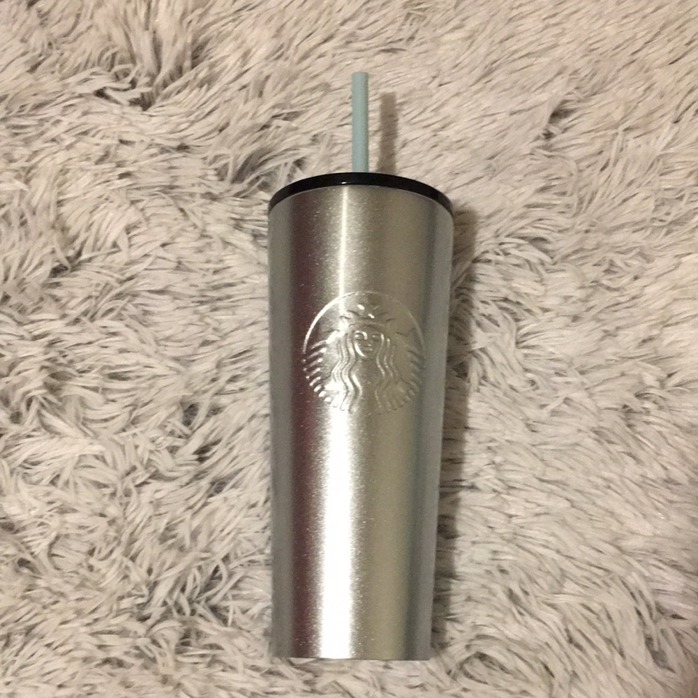 Starbucks Silver Metallic Stainless Steel Tumbler